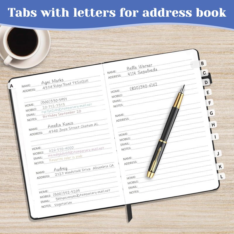 Imeepa A-Z Sticky Alphabet Tabs Self-Adhesive Letter Index Tabs for Notebook, Textbook, Dictionary, and Filing (208 Pcs) - Image 4